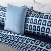 Изображение товара Комплект постельного белья полутораспальный из сатина голубого цвета с принтом Blossom time из коллекции Cuts&Pieces