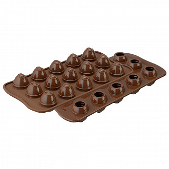 Изображение товара Форма для приготовления конфет Choco Spiral, 11x21,5 см, силиконовая