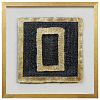 Изображение товара Панно на стену Бумажный замок 3, черное/золото