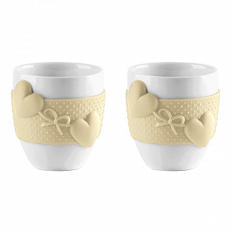 Изображение товара Набор чашек для эспрессо Love, 80 мл, желтый, 2 шт.