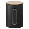 Изображение товара Набор банок для хранения Kaffi, 1 л, матовые черные, 3 шт.
