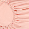 Изображение товара Простыня на резинке цвета пыльной розы из органического стираного хлопка из коллекции Essential, 180х200 см