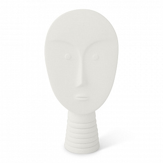 Фигура декоративная Maschera, 13х8х25 см, белая
