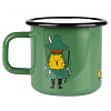 Изображение товара Кружка эмалированная Moomin Retro Снусмумрик, 370 мл, зеленая