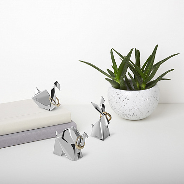 картинка Набор держателей для колец Origami, хром, 3 шт. от магазина Одежда+
