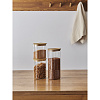 Изображение товара Банка для хранения прямоугольная Glass Bamboo, 1,3 л