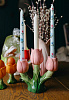 Изображение товара Подсвечник Floret для трех свечей из коллекции Blossom, 20 см