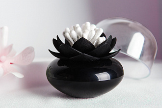 Изображение товара Контейнер для ватных палочек Lotus, черный