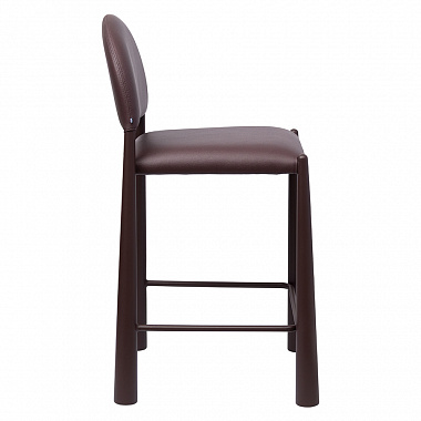 Стул полубарный Freddi, экокожа, винный, анонс элемента