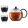 Изображение товара Френч-пресс Bodum, Assam, дизайн 2, 1 л, черный