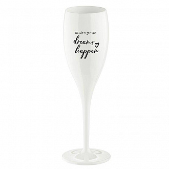 Изображение товара Бокал для шампанского Cheers, No 1, Make Your Dreams Happen, Superglas, 100 мл, белый