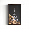 Изображение товара Рамка-копилка для винных пробок Продбюро, In vino veritas, 45х30х6 см, темная