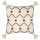 Подушка декоративная с кисточками и вышивкой Geometry из коллекции Ethnic, 45х45 см