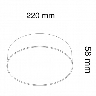 Изображение товара Светильник потолочный Ceiling & Wall, Zon, Ø22х5,8 см, белый