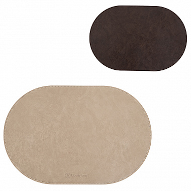 Салфетка сервировочная Pool, 30х45 см, коричневая/бежевая, анонс элемента