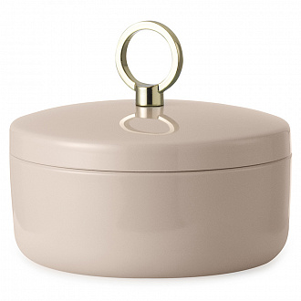Изображение товара Шкатулка для украшений Ring Box, Ø10х8,5 см, песочная