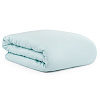 Изображение товара Комплект постельного белья полутораспальный из сатина голубого цвета из коллекции Essential