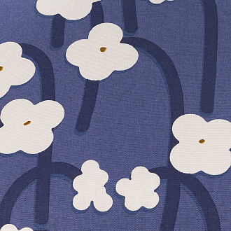 Изображение товара Подушка декоративная темно-фиолетового цвета с принтом Полярный цветок из коллекции Scandinavian touch, 45х45 см
