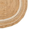 Изображение товара Ковер из джута овальный с вставками белого цвета из коллекции Ethnic, 200X300 см