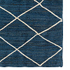 Изображение товара Ковер из джута темно-синего цвета с геометрическим рисунком из коллекции Ethnic, 200x300 см
