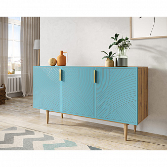 Изображение товара Комод Line, 150х45х90 см, голубой