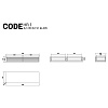 Изображение товара Консоль подвесная Code, HR1, 125х40,5х19,1 см, дуб тобакко/дымчатый кварц