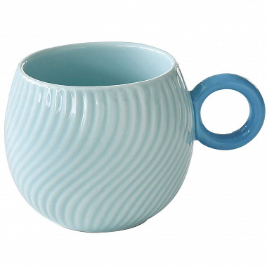 картинка Кружка Waves, 350 мл, голубая от магазина Одежда+