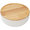 Изображение товара Салатник с крышкой из каучукового дерева Soft Ripples, Dual Glazing, Ø22 см