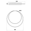 Изображение товара Светильник потолочный Led Market, 40х50х6 см, черный