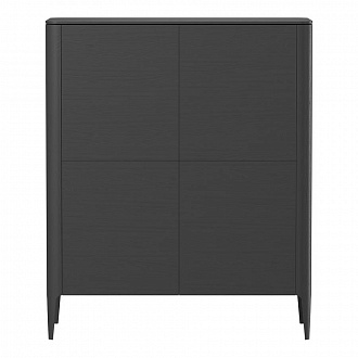 Шкаф 4-х дверный Type, 100х45х120 см, черный