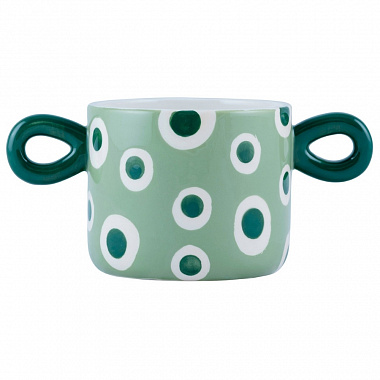 картинка Кашпо Мариана, Танцующие точки, Ø23,5x13,5x10,5 см от магазина Одежда+