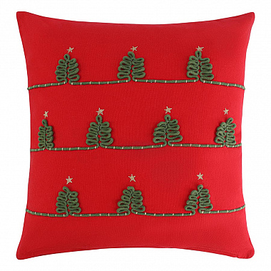 Чехол на подушку Christmas forest из коллекции New Year Essential, 45х45 см, анонс элемента