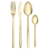 Изображение товара Набор столовых приборов Pure, золотистые матовые, 24 пред.