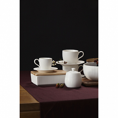 картинка Набор чашек с блюдцами Soft Ripples, Dual Glazing, 125 мл, 2 шт. от магазина Одежда+