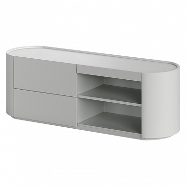 Тумба под ТВ Lagom, 136,6х41х26 см, светло-серый, анонс элемента