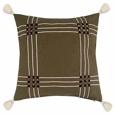 Чехол на подушку Nomad grid из коллекции Ethnic, 45х45 см, анонс элемента