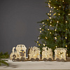 Изображение товара Декорация рождественская StarTrading, Yuletide, на батарейках, 12,5х54 см, 4 лампы, светло-коричневая
