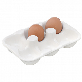 Изображение товара Подставка для яиц Simplicity, 18,6х12,4 см, белая