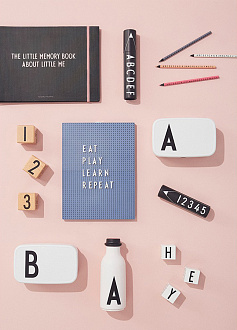 Изображение товара Доска для объявлений A4 Design Letters, AJ vintage ABC, голубая