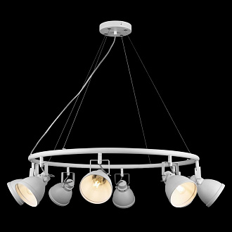 Изображение товара Светильник подвесной Loft, Roslyn, 8 ламп, Ø85х16 см, белый