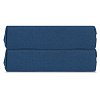 Изображение товара Простыня на резинке темно-синего цвета из органического стираного хлопка из коллекции Essential, 160х200 см
