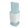 Изображение товара Органайзер для зубных щеток EasyStore™, 9х9х13 см, бело-голубой