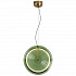 Светильник подвесной Modern, Borbon, 4х30х40 см, зеленый/латунь