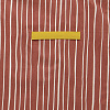 Изображение товара Фартук из хлопка терракотового цвета с принтом Полоски из коллекции Prairie, 85х70 см