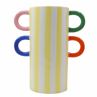 картинка Ваза Элиза, Танцующие полоски, 27 см от магазина Одежда+