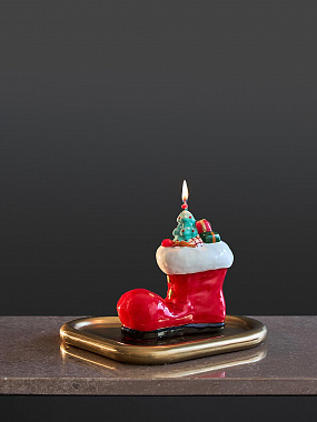 картинка Свеча декоративная Festive stocking из коллекции New Year Essential, 12,5 см от магазина Одежда+