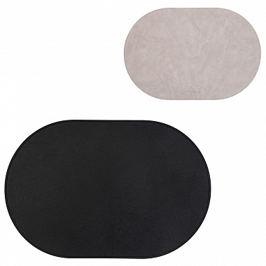 Салфетка сервировочная Pool, 30х45 см, черная/светло-серая, анонс элемента