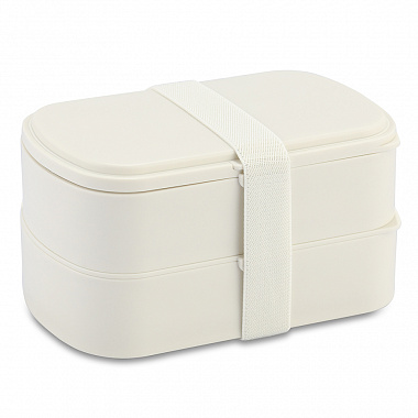 Ланч-бокс с приборами Food Time, 1 л, молочный, анонс элемента