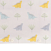 Изображение товара Комплект постельного белья из сатина с принтом Dinosauria world из коллекции Tiny world, 110х140 см