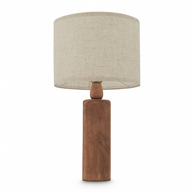 картинка Светильник настольный Modern, Forest, Ø25х55 см, бежевый/дерево от магазина Одежда+